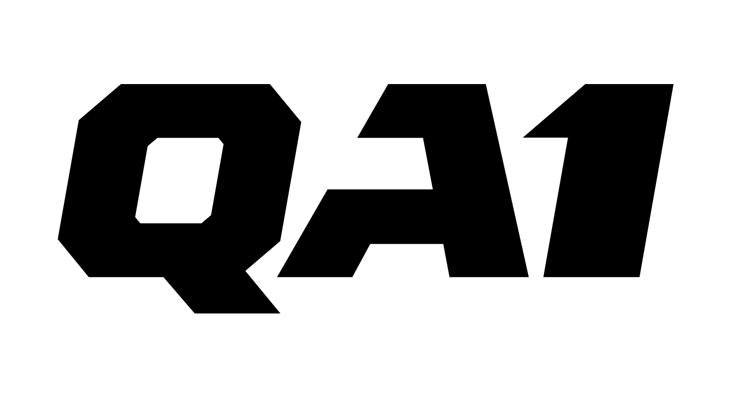 Black QA1 Logo - Transparent Background