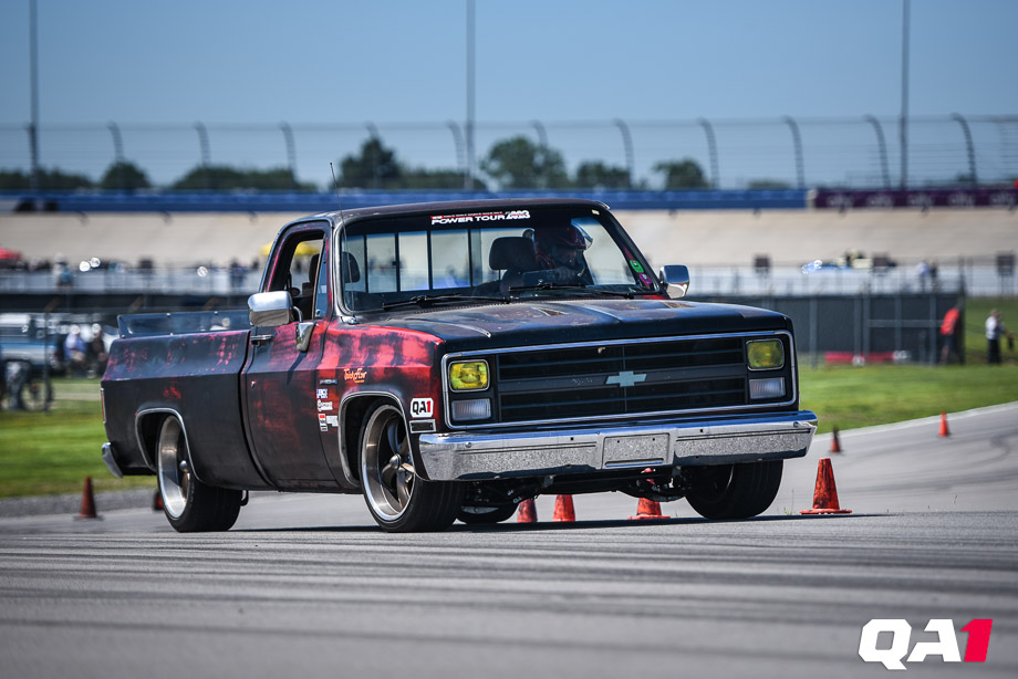 Mark Frisbie's Chevrolet C10 pickup featuring QA1 suspension components.