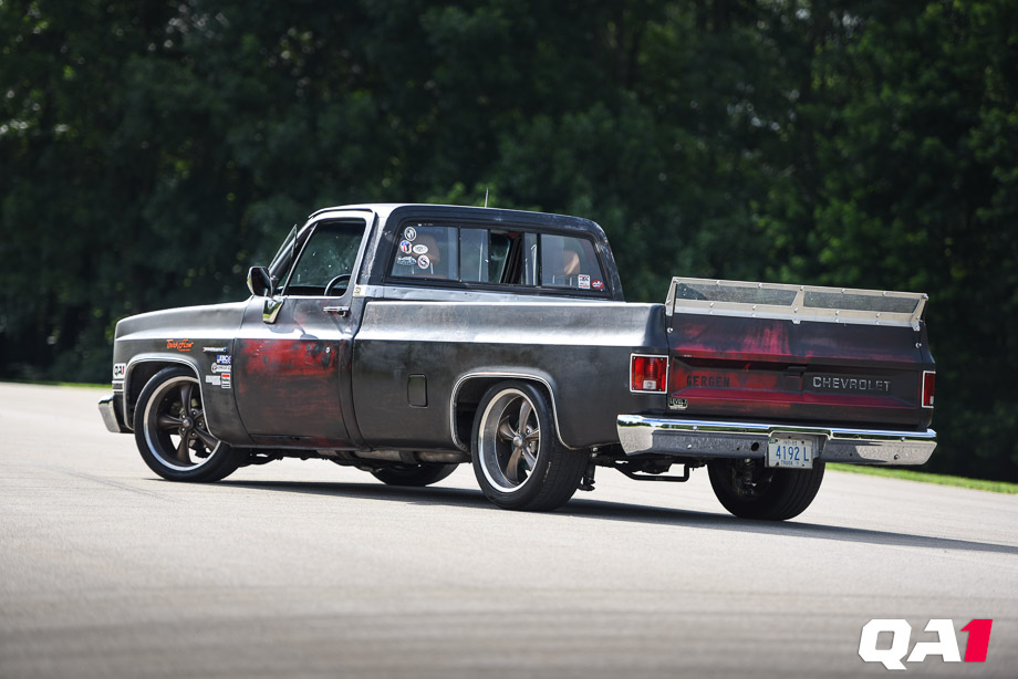 Mark Frisbie's Chevrolet C10 pickup featuring QA1 suspension components.