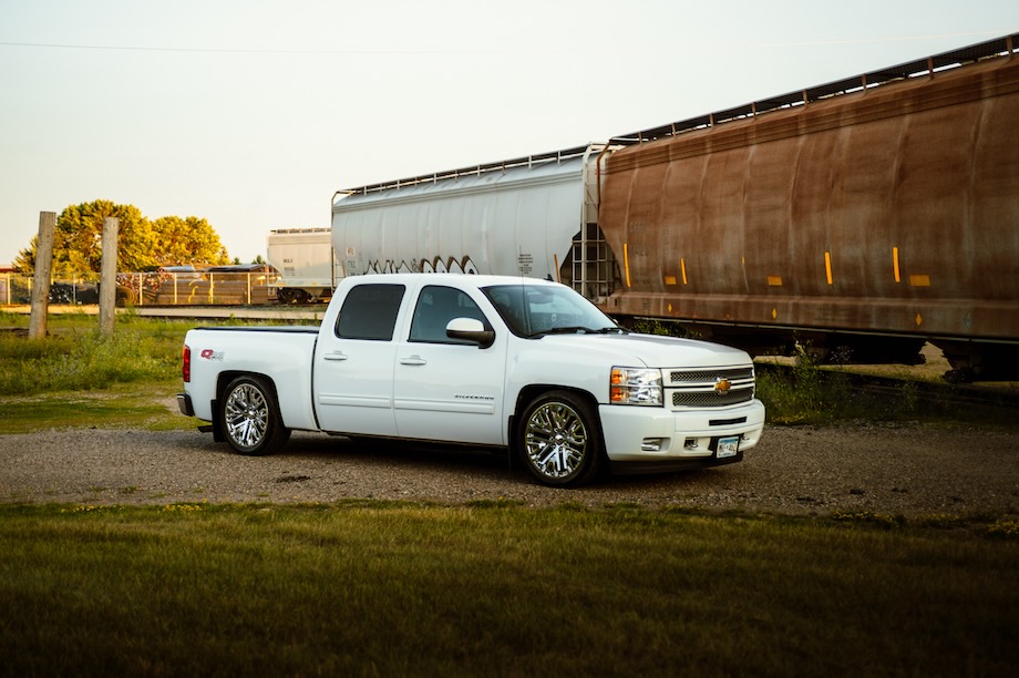 QA1 lowering suspension kits for modern trucks, including Chevrolet Silverado and Ford F150.